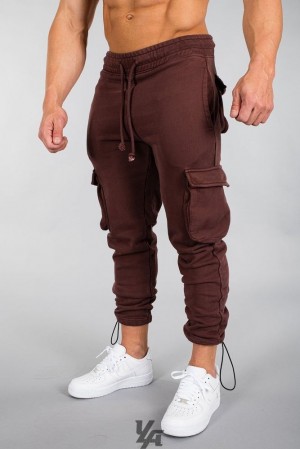 Pantalon Jogger YoungLA Rambo Combat Joggers Hombre Marrones Azules | 86YSGIQFK