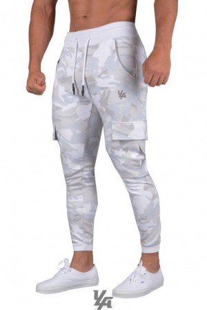 Pantalon Jogger YoungLA Superlative Joggers Hombre Blancas Camuflaje | 93ENTSUDZ