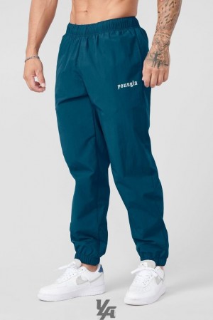 Pantalon Jogger YoungLA Swish Joggers Hombre Turquesa Oscuro | 34RMLVUAK