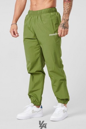Pantalon Jogger YoungLA Swish Joggers Hombre Verde Oliva | 25MUZOFWD