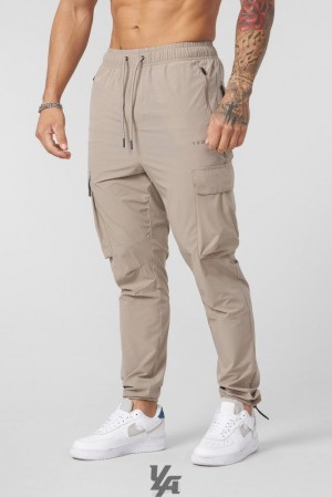 Pantalon Jogger YoungLA Travel Cargo Joggers Hombre Creme Claro | 18CSVDUKJ