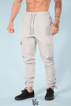 Pantalon Jogger YoungLA Travel Cargo Joggers Hombre Gris Claro | 07LXCZTOY