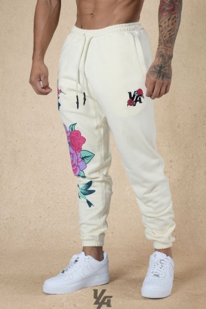 Pantalon Jogger YoungLA Zen Joggers Hombre Blancas | 35ZNDPTVC
