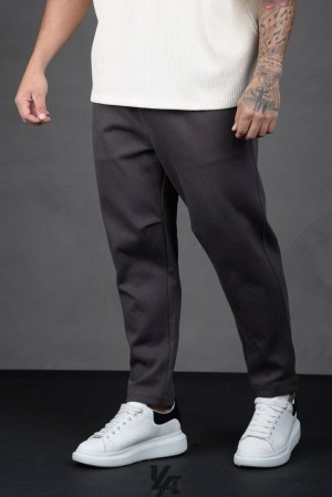 Pantalon YoungLA Cafe Trousers Hombre Gris | 98OEDHIVG