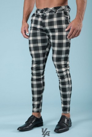 Pantalon YoungLA Dapper Dress Pants Hombre Negras | 86WZONJTL