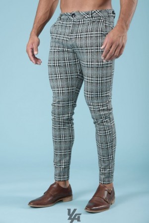 Pantalon YoungLA Dapper Dress Pants Hombre Gris | 78AXTMYHZ