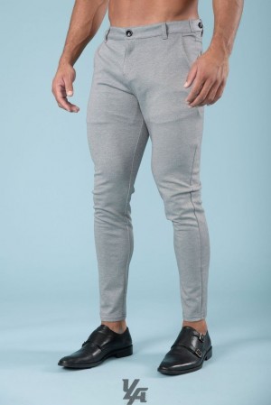 Pantalon YoungLA Dapper Dress Pants Hombre Gris | 69WUKOCRP
