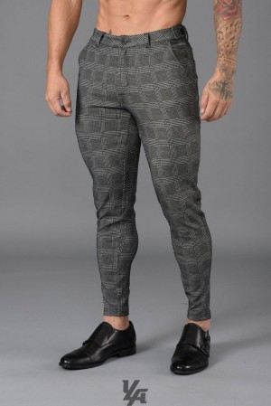 Pantalon YoungLA New Dress Pants Hombre Gris | 54CFMIWXO