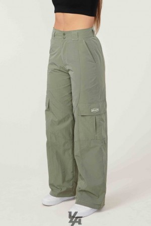 Pantalon YoungLA Retro Cargo Joggers Mujer Eucalyptus | 48MJPFKTW