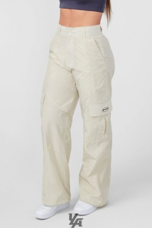 Pantalon YoungLA Retro Cargo Joggers Mujer Blancas | 19HVGOJFL