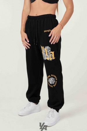 Pantalon YoungLA Rose Joggers Mujer Negras | 35AURPHJI