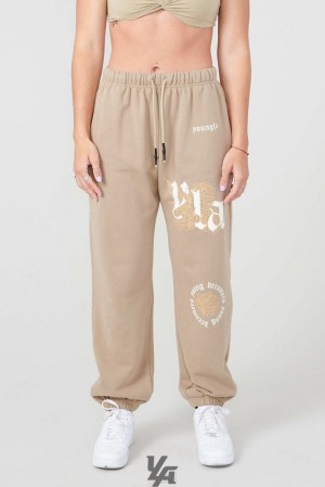 Pantalon YoungLA Rose Joggers Mujer Verde Oliva | 69DGJZLWX