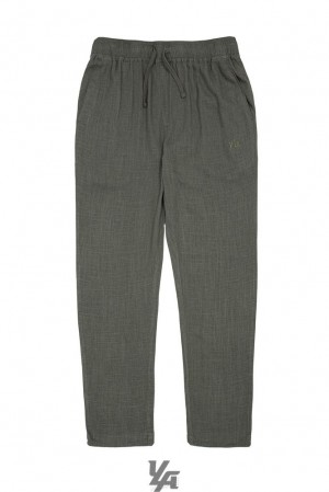 Pantalon YoungLA Simply Linen Pants Hombre Verde Oliva Verde | 39RJZBEUH