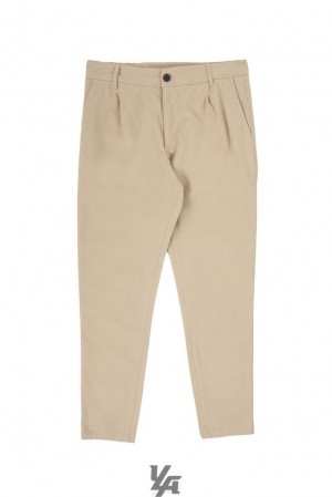 Pantalon YoungLA Slim Fit Chino Pants Hombre Kaki | 82JRUPXKM