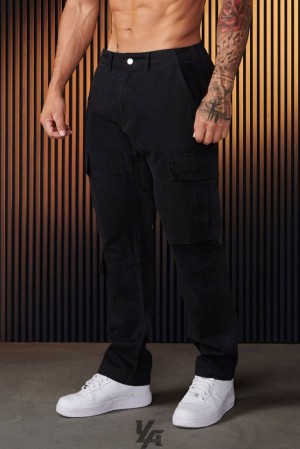Pantalon YoungLA Suburban Twill Cargos Hombre Negras | 94MNWJKVZ