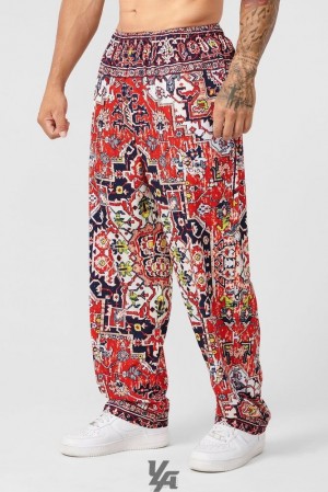 Pantalon YoungLA Ugly A** Pants August 8th Hombre Rojas | 36IFQMYUJ