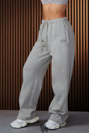Pantalon YoungLA Urban Straight Leg Jogger Mujer Moonstone | 46BRIKFLS