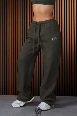 Pantalon YoungLA Urban Straight Leg Jogger Mujer Forest Night | 92NQYEMTO