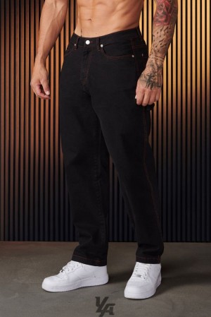 Pantalon YoungLA Utility Jeans Hombre Negras | 89WMJSYZU