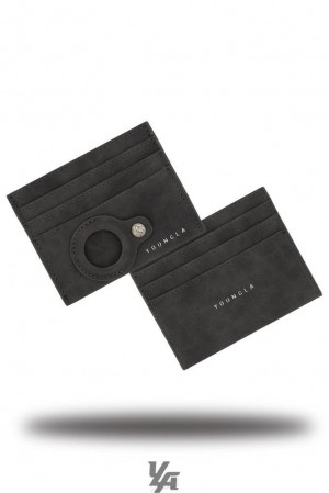 Porta Tarjeta YoungLA Executive Card Holder Hombre Gris Oscuro | 38PQAFGND