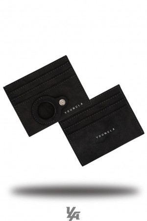 Porta Tarjeta YoungLA Executive Card Holder Hombre Negras | 34YXZCMEQ