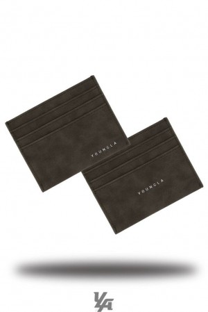 Porta Tarjeta YoungLA Executive Card Holder Hombre Verde Oliva | 08HZNYJVU
