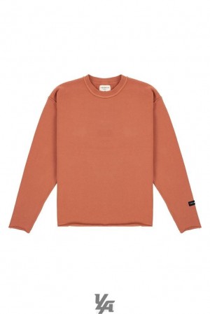 Ropa De Abrigo YoungLA Anarchy Crewnecks Hombre Naranjas Azules | 48AOTVUMY