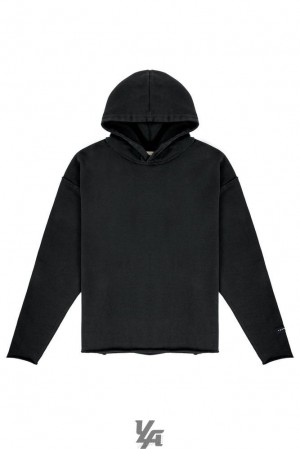 Ropa De Abrigo YoungLA Anarchy Hoodies Hombre Negras Azules | 90FIOUZJD