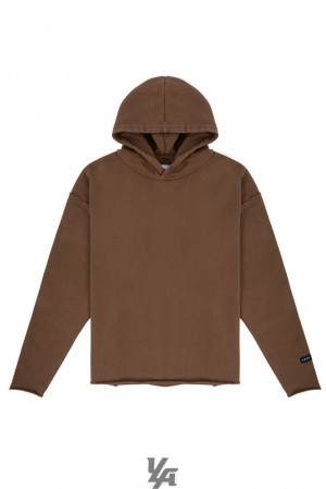 Ropa De Abrigo YoungLA Anarchy Hoodies Hombre Marrones Azules | 87VACWGYO