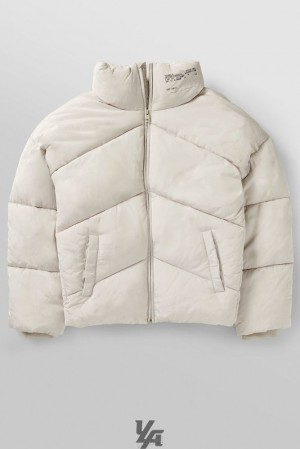 Ropa De Abrigo YoungLA Apollo Puffers Hombre Plateadas | 19KQBOMRY