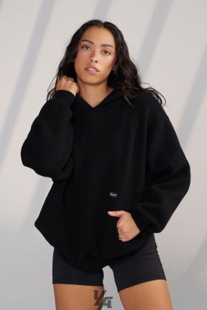 Ropa De Abrigo YoungLA Bella Sweater Hoodie Mujer Negras | 62ZMIVNXB