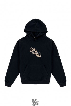 Ropa De Abrigo YoungLA Campus Hoodies Hombre Negras | 12LEYWXNF