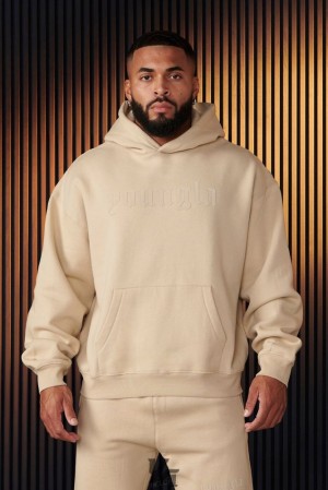 Ropa De Abrigo YoungLA Cloud 9 Hoodies Hombre Marrones | 15YWOUQKN