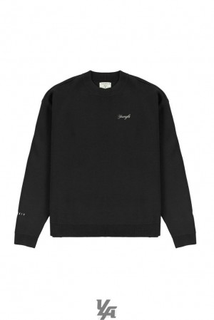 Ropa De Abrigo YoungLA Essex Sweaters Hombre Negras | 74PETBVAF