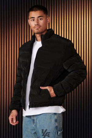 Ropa De Abrigo YoungLA Everyday Puffers Hombre Negras | 07BDYQFXR