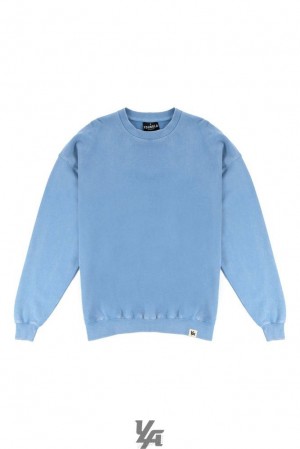 Ropa De Abrigo YoungLA Gin N Juice Oversized Crewnecks Hombre Azules Azules | 65BWQKTFR