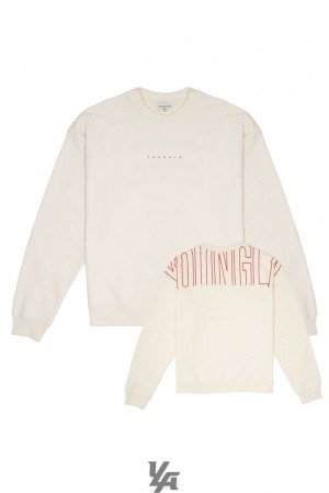 Ropa De Abrigo YoungLA Got Yo Back Crewnecks Hombre Blancas | 05SCEUJLB
