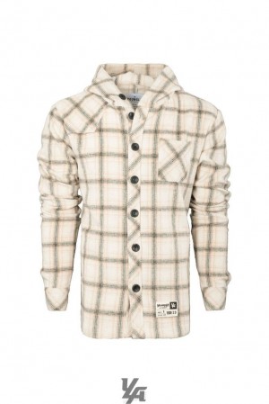 Ropa De Abrigo YoungLA Hooded Flannels Hombre Verde Menta | 78MVDRNXP