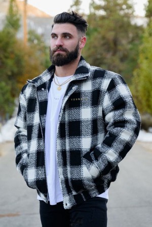 Ropa De Abrigo YoungLA Kingpin Jackets Hombre Negras | 76ZLEHIFJ