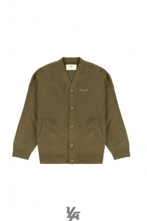 Ropa De Abrigo YoungLA Lah Cardigans Hombre Verde Oliva | 21QOSYBHL