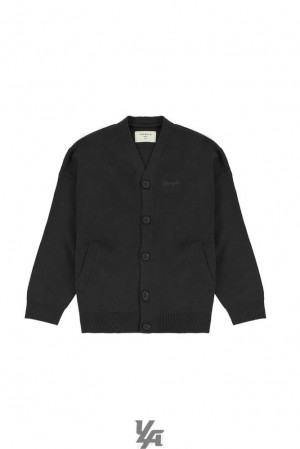 Ropa De Abrigo YoungLA Lah Cardigans Hombre Negras | 79MEQCGIU