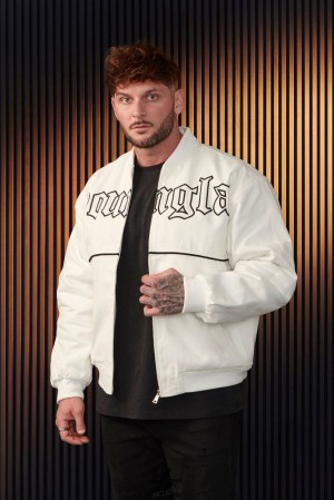 Ropa De Abrigo YoungLA Main Event Jackets Hombre Blancas | 62UTGIQPK