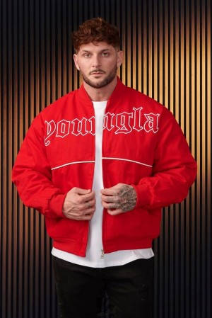 Ropa De Abrigo YoungLA Main Event Jackets Hombre Rojas | 60JURQHZW