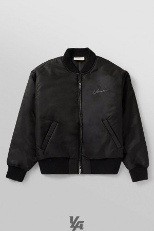 Ropa De Abrigo YoungLA Maverick Bombers Hombre Negras | 64TFMSKBD