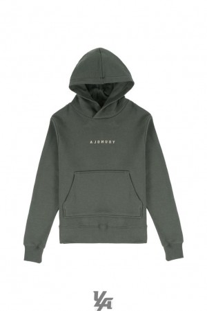 Ropa De Abrigo YoungLA Mirror Excellence Hoodie Hombre Verde | 27ATNSPUR