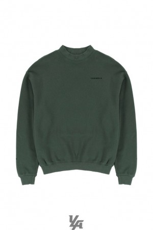 Ropa De Abrigo YoungLA Monarch Mock-neck Sweater Hombre Verde Azules | 34MJAELWD