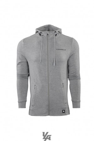 Ropa De Abrigo YoungLA Night Runner Hoodies Hombre Gris | 52XQNRHLP