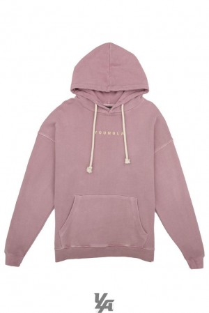 Ropa De Abrigo YoungLA Skyline Hoodies Hombre Lavanda Azules | 25AUJVWPF