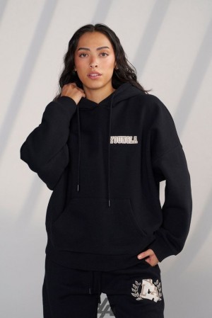 Ropa De Abrigo YoungLA Teddy Hoodie Mujer Negras | 24OPWIXNL