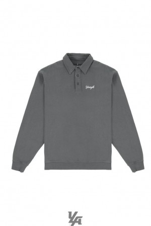Ropa De Abrigo YoungLA The Modern Polo Hombre Gris | 94HBAILEM